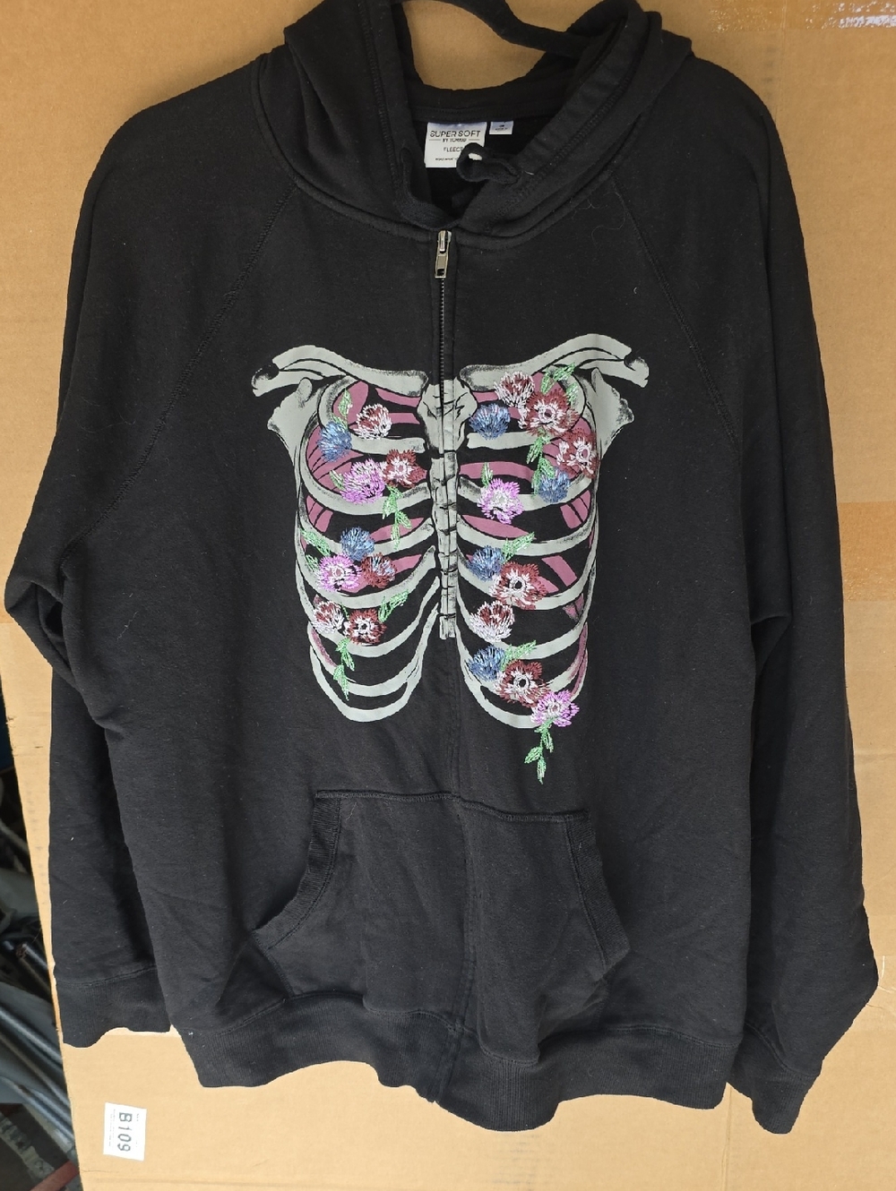 torrid Black 'Super Soft' Fleece Label Sweatshirt
